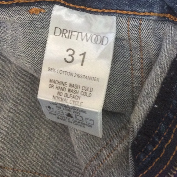 Driftwood Distressed Jogger Style Denim - 31W/28L - like new - Picture 4 of 6